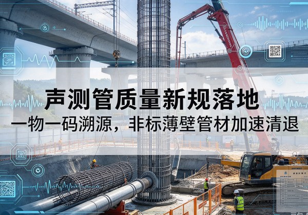 博罗声测管质量新规落地，一物一码溯源，非标薄壁管材加速清退