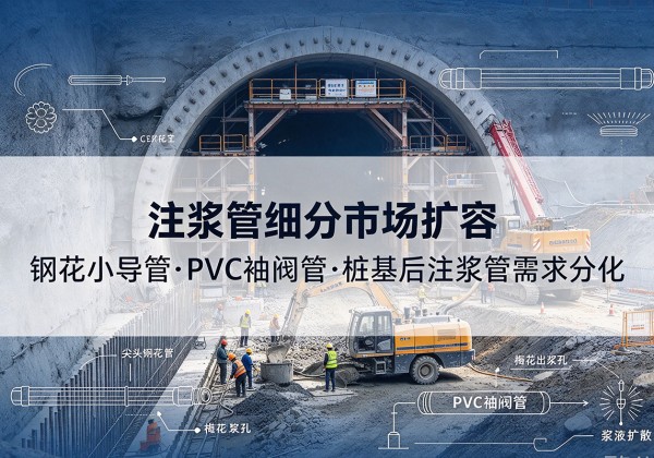 博罗注浆管细分市场扩容，隧道钢花小导管、PVC 袖阀管、桩基后注浆管需求分化